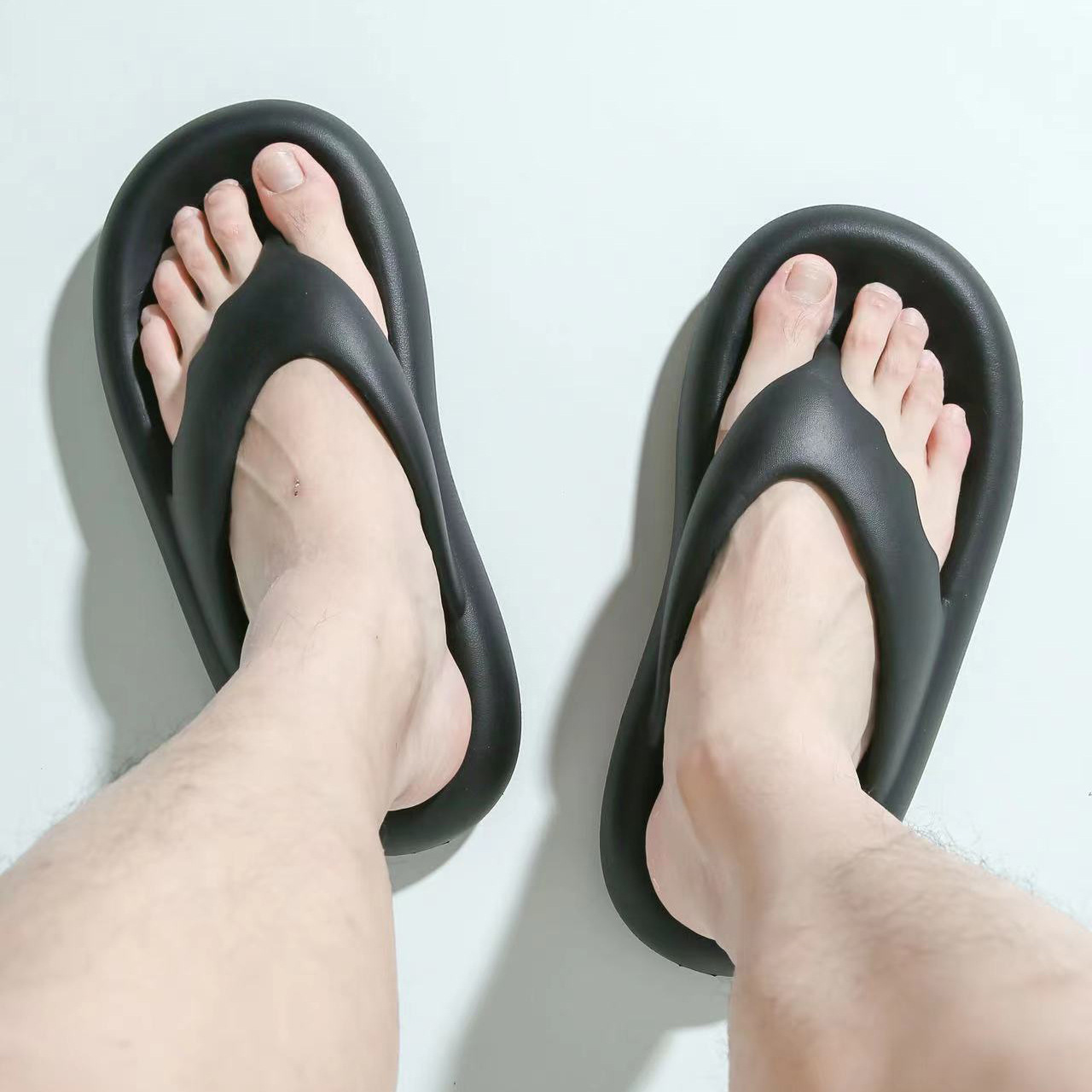 Summer Clip-Foot Bread Slippers EVA Rubber And Plastic Thick Bottom Non-Slip Herringbone Men's And Women's Slippers For Outer Wear image 11
